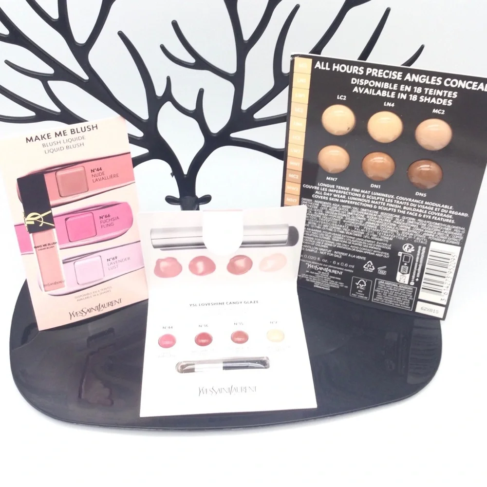 Yves Saint Laurent Pink Lipgloss and Concealer Sample bundle kit  new